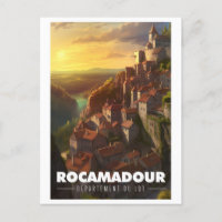 Poster Rocamadour - France - Department of Lot -