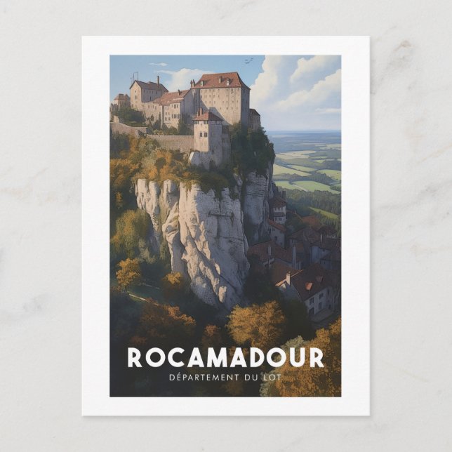 Poster Rocamadour - France - Department of Lot - Postcard (Front)