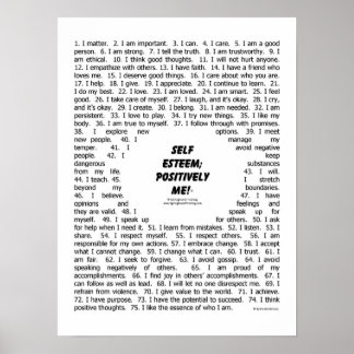 Poster: "Self Esteem_Positively Me" Poster
