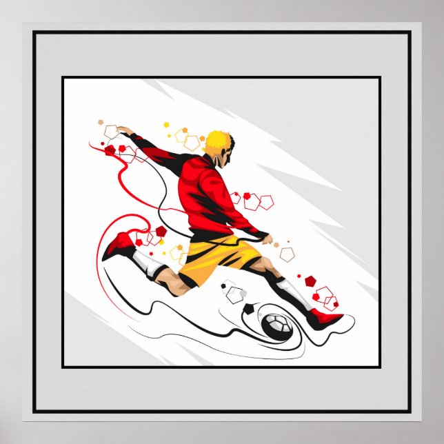 Poster-Soccer  24" x 24" Poster (Front)