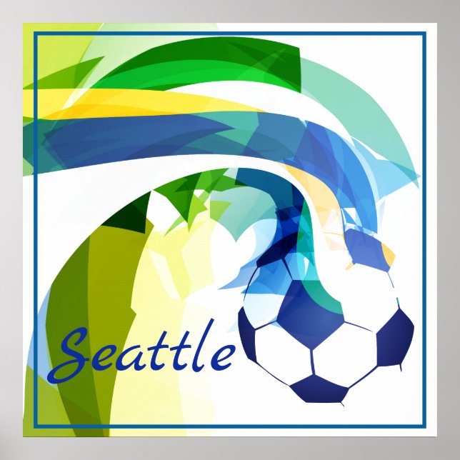 Poster-Soccer  24" x 24" Poster (Front)