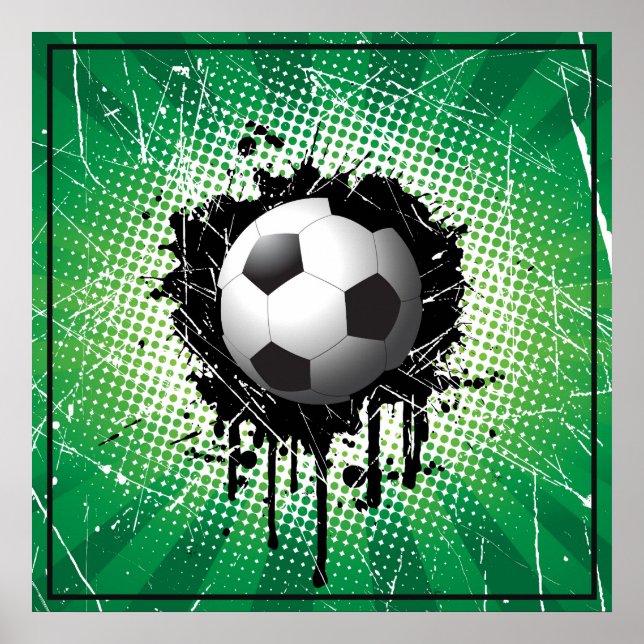 Poster-Soccer  24" x 24" Poster (Front)