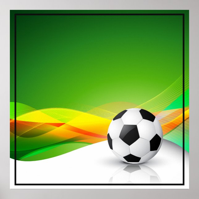 Poster-Soccer  24" x 24" Poster (Front)