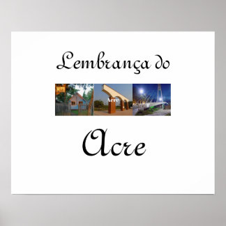 Poster souvenir of the Acre