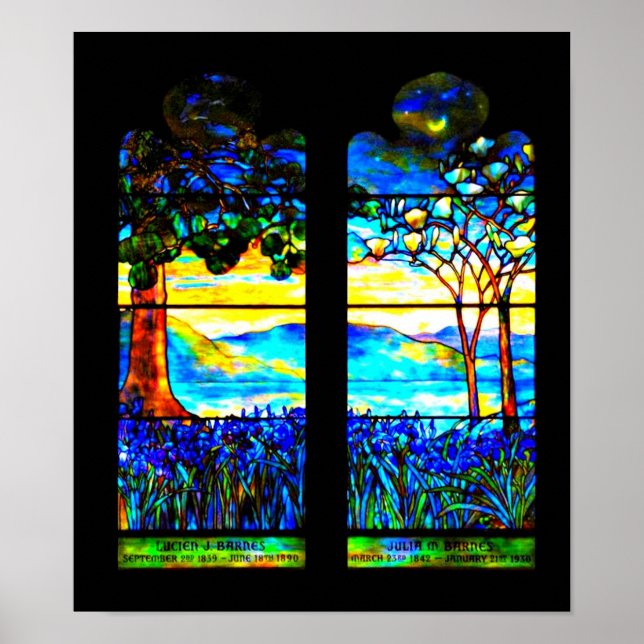 Poster-Stained Glass-Louis Tiffany 115 Poster (Front)