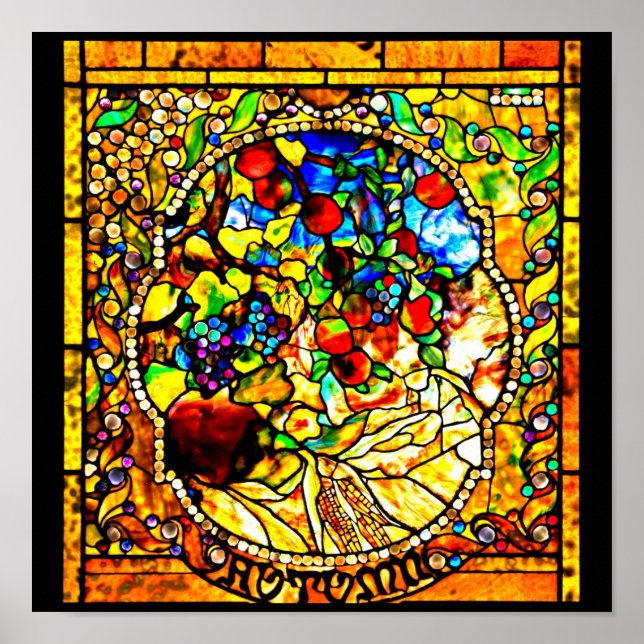 Poster-Stained Glass-Tiffany 25 Poster (Front)