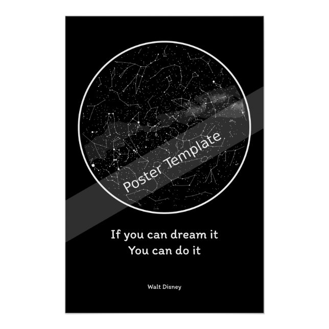 Poster star map (Front)