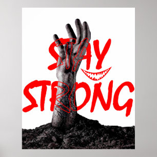 Poster : Stay Strong Motivational Quote Design 