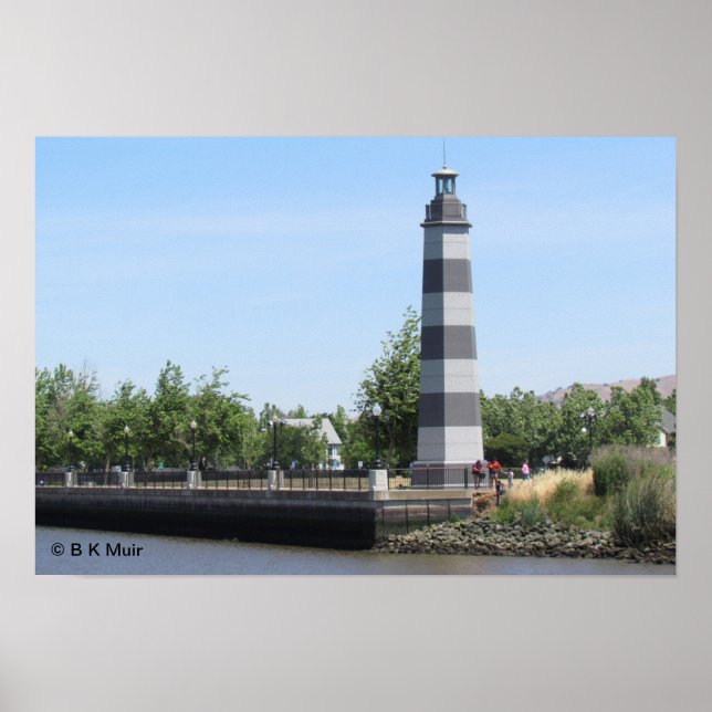 Poster - Suisun Harbour lighthouse (horizontal) (Front)