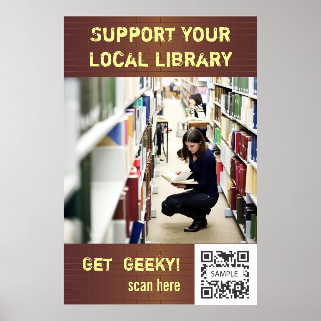 Poster Template Support Your Local Library (Front)