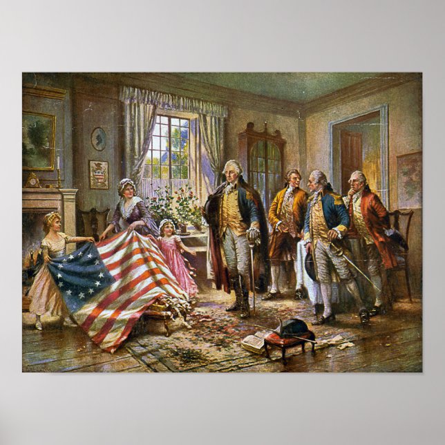 Poster The Birth of Old Glory Percy Moran (Front)