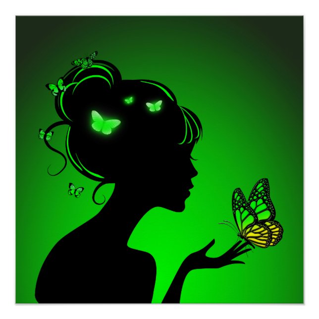 Poster The Green Butterfly Woman (Front)
