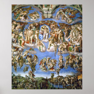 Poster The Last Judgment Fresco by Michelangelo