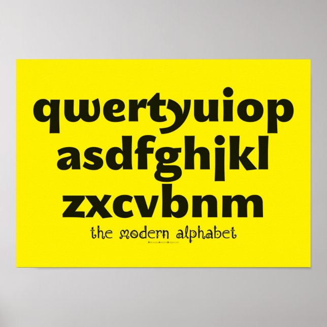 Poster - The Modern Alphabet (Front)