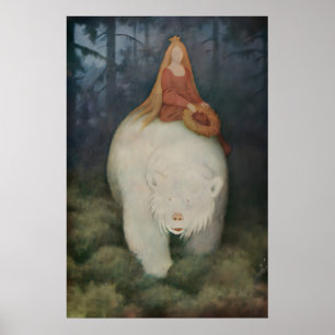 Poster Theodor Kittelsen Kvitebjørn kong Valemon