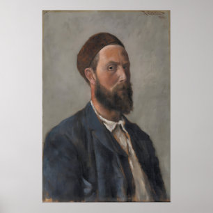 Poster Theodor Kittelsen Self Portrait