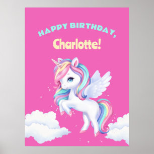 Poster to a magical birthday party.