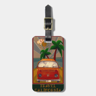 Poster:Travel California Luggage Tag