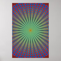 Poster: Tunnel of Spheres: Psychedelic Art