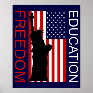 Poster USA - FREEDOM - EDUCATION
