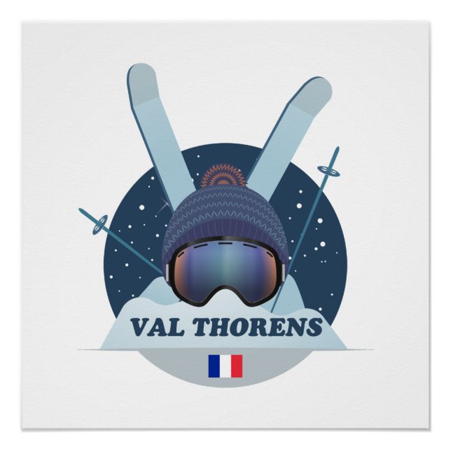 Poster Val Thorens Ski Resort (Front)