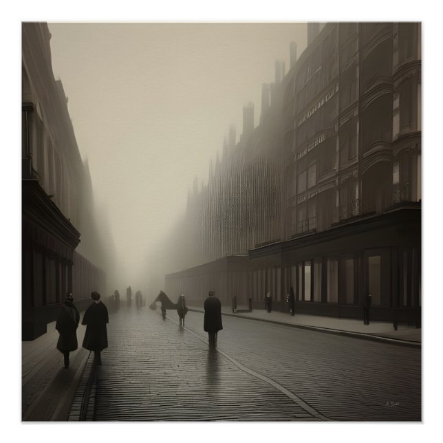 Poster - Victorian London Street (Front)