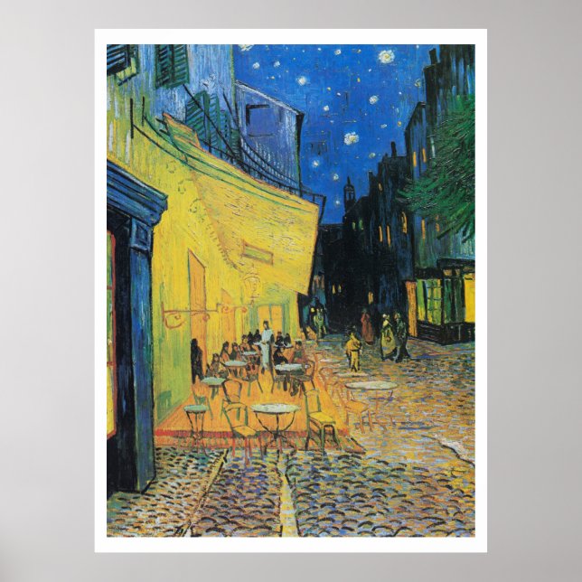 POSTER : Vincent Van Gogh  : CAFE TERRACE (Front)