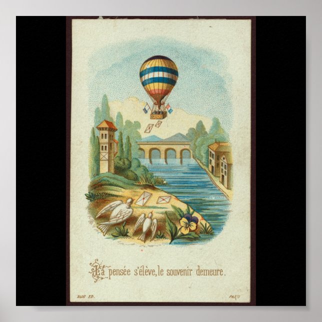 Poster-Vintage Art-Hot Air Balloons 20 Poster (Front)