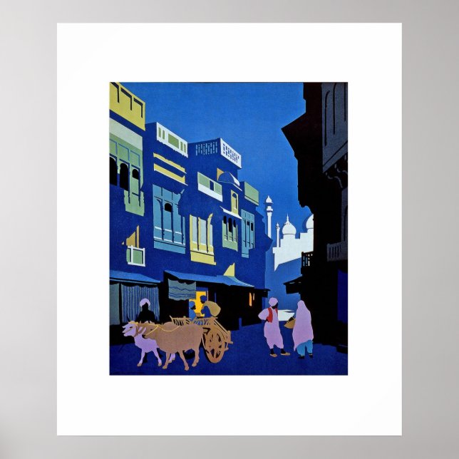 Poster Vintage Art India (Front)