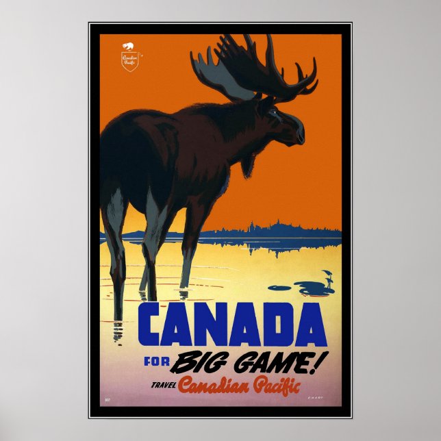 Poster Vintage Canada Travel (Front)