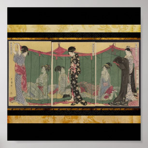Poster-Vintage Japanese Art-Utamaro Kitagawa Poster