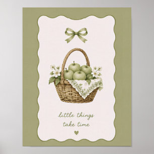 (POSTER) Vintage Rustic Apple Cottagecore Quote Poster