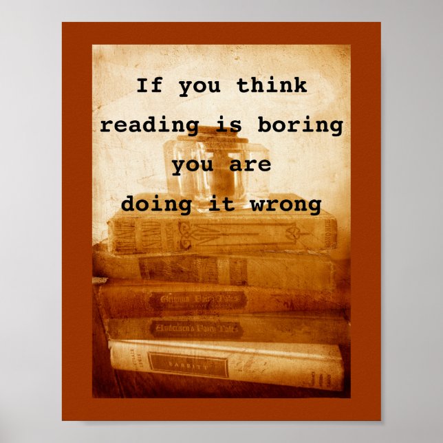 poster vintage style photo art with text quote (Front)