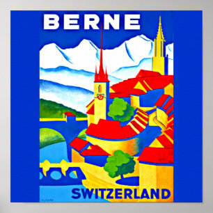 Poster-Vintage Travel Art-Berne Poster