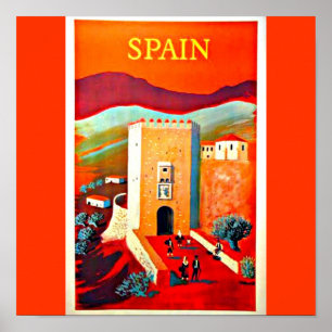 Poster-Vintage Travel Art-Spain 2 Poster