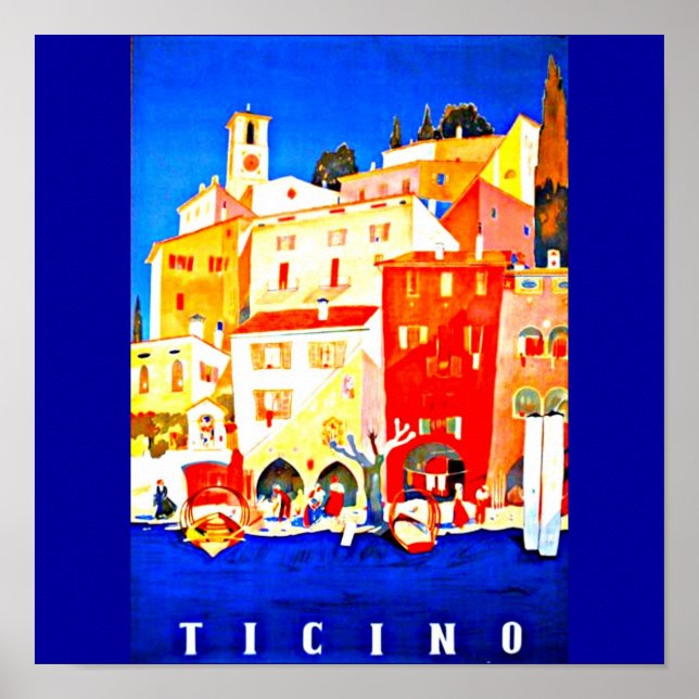 Poster-Vintage Travel Art-Ticino Poster (Front)