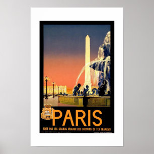 Poster Vintage Travel Paris 2