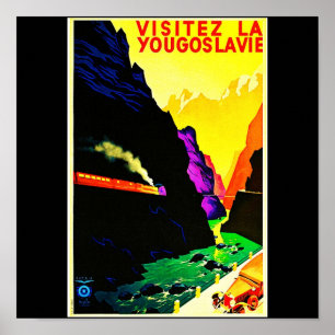 Poster-Vintage Travel-Yugoslavia Poster