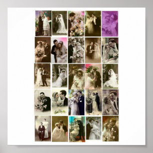 Poster-Vintage-Wedding Photos Poster