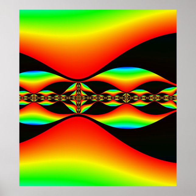 Poster w/ Mandelbrot Fractal (Front)