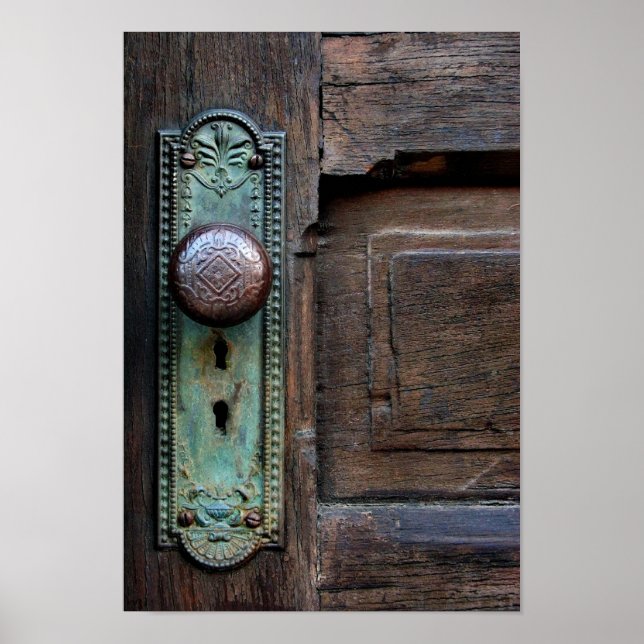 Poster  w/Options  'Old Door Knob' by Joanne Coyle (Front)