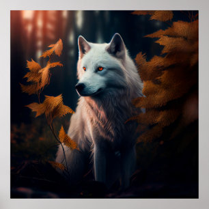 Poster White Wolf