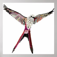 Poster: Wingspan Bird from Board Game Components