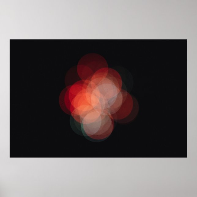 Poster with bokeh effect photo (Front)