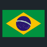 Poster with Flag of Brazil<br><div class="desc">Bring bold national pride to your space with our exclusive poster featuring the flag of Brazil! Crafted with meticulous attention to detail, this poster is more than just a decoration; it’s a celebration of Brazil’s vibrant culture and national heritage. The striking design prominently displays the iconic Brazilian flag, making this...</div>