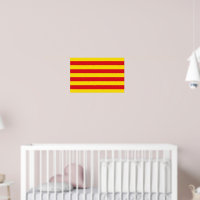 Poster with Flag of Catalonia