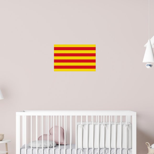 Poster with Flag of Catalonia (Nursery 2)