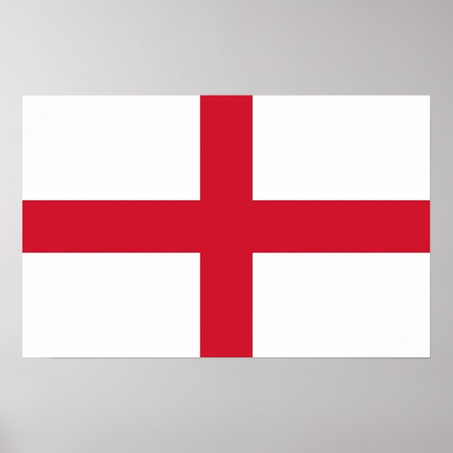 Poster with Flag of England (Front)