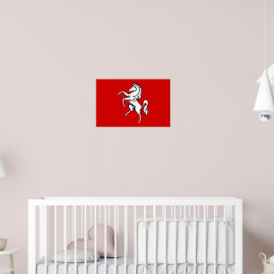 Poster with Flag of Kent, England