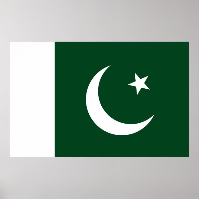 Poster with Flag of Pakistan (Front)